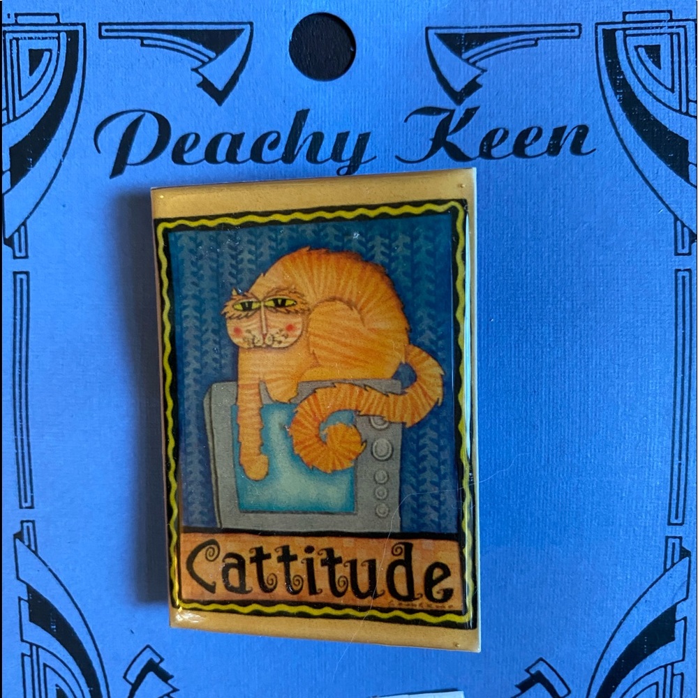 NWT Cattitude Brooch Pin Lapel Art